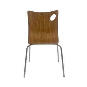 mobiliario-contract-silla amelie apilable acero inoxidable asiento laminado hpl color nogal 8